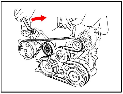 Fixing 2003 Corolla Belt Squeal Using the Right Diagram Image