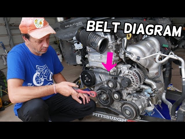 Troubleshoot 2013 Chrysler 200 Belt Issues Using Correct Routing Diagram