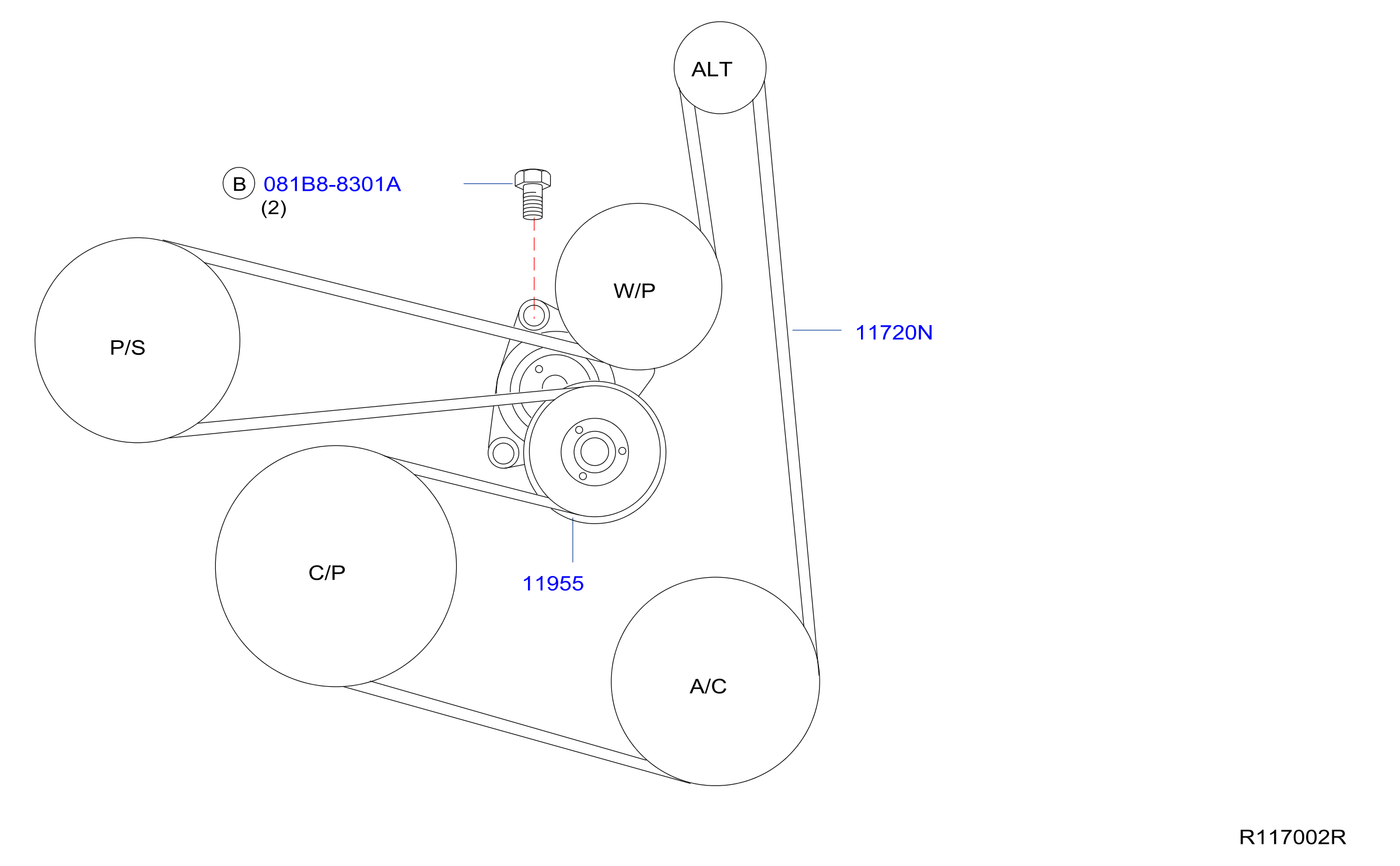 Nissan 2.5 Belt Diagram Serpentine Guide For Your Car Engine