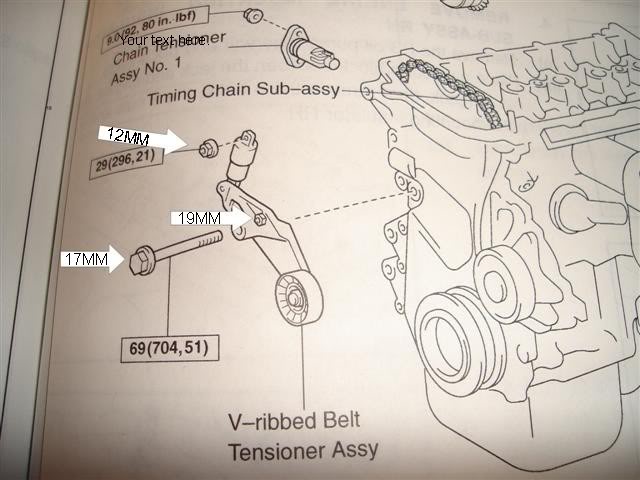 Fixing 2003 Corolla Belt Squeal Using the Right Diagram Image