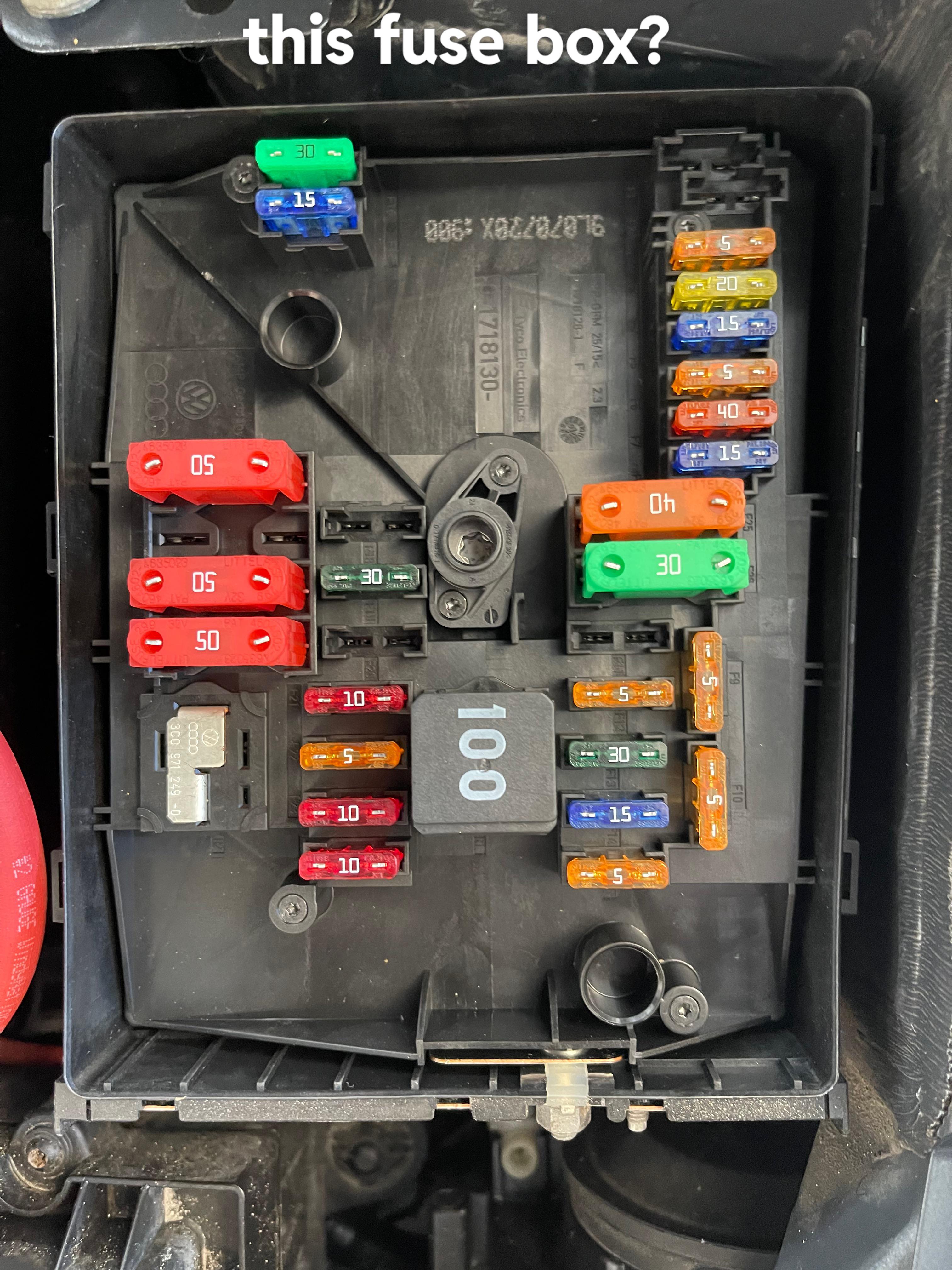 Blown fuse in your 2012 vw jetta fuse box diagram under hood? How to replace it.
