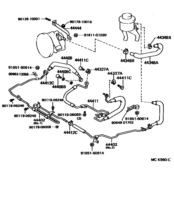 90 2 supra power steering diagram