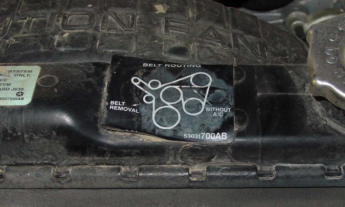 2004 Jeep Grand Cherokee 4.0 Serpentine Belt Diagram How To Replace Guide Simple Steps