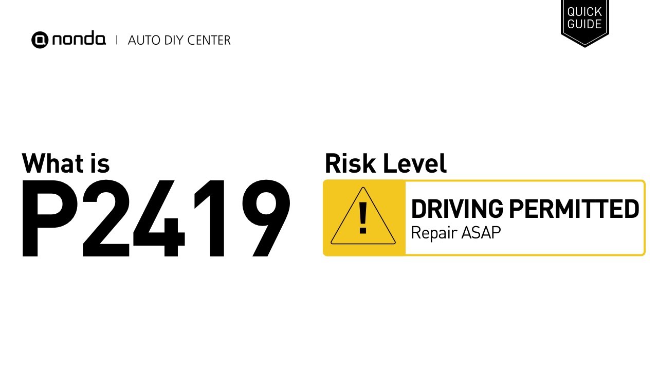 How to reset toyota p2419 code yourself? Avoid shop repair costs!